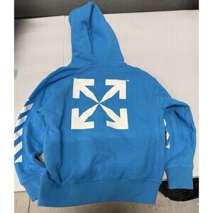 Off White Kids Hoodie Light Blue NWOT Size 6 Retail $180